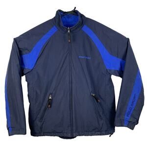 Ralph Lauren Polo Sport Reversible Coat Men's Large Blue Vintage Distressed READ
